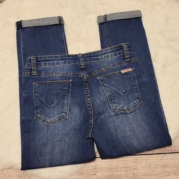 Hudson girls darkwash cropped jeans - Picture 5 of 7